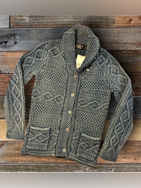 Ralph Lauren Double RL Sweaters - DOUBLE RL RALPH LAUREN RRL INDIGO COTTON SWEATER- WOMEN’S SIZE 2